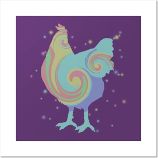 Chicken Animal Gradation Posters and Art